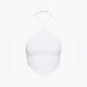 Aritzia - Babaton. White Sculpt Knit Scarf Top